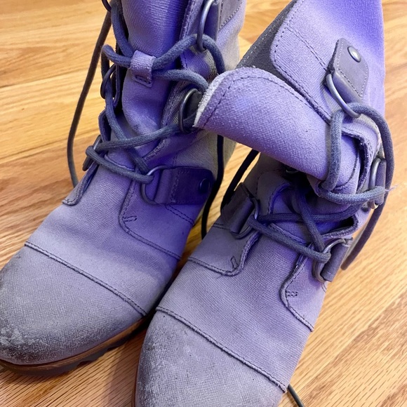 Women's Sorel Gray Chic Lace-Up Ankle Boots Size 5.5 - Picture 10 of 16
